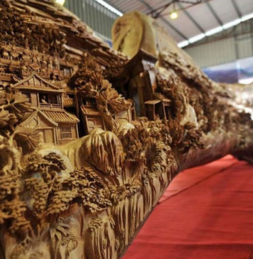 Самая длинная скульптура из дерева